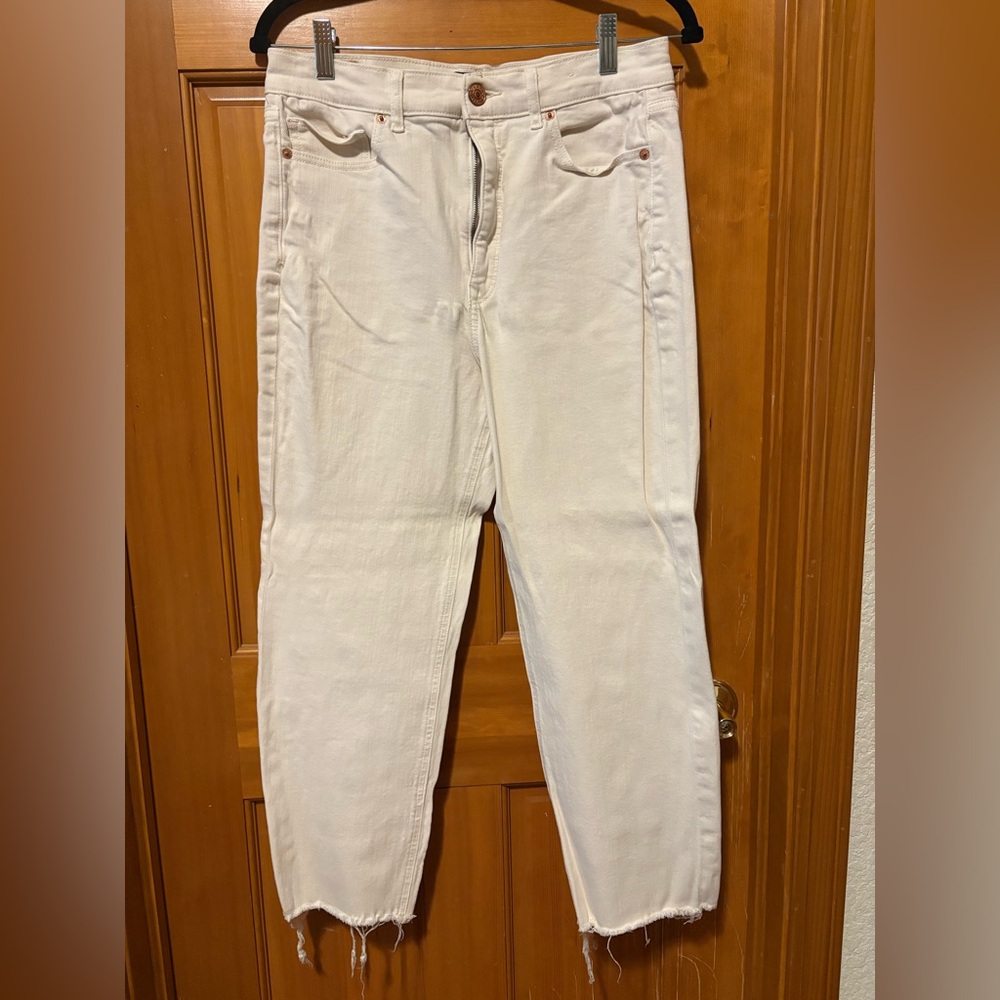 White Express Ankle Jean